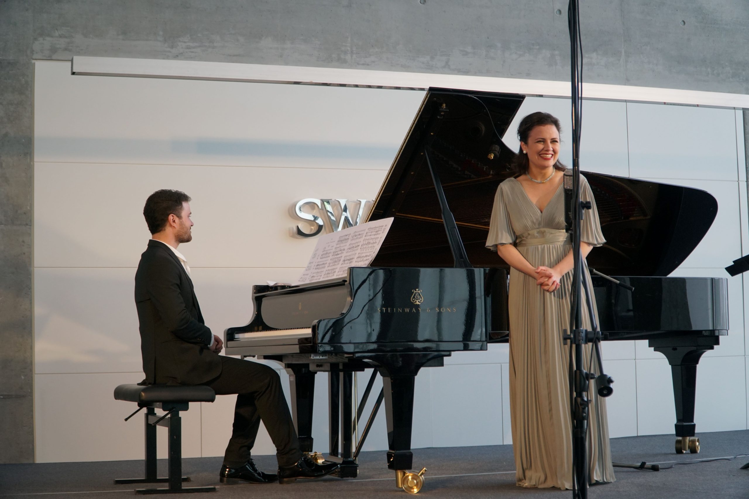 Katharina Konradi (Sopran) und Ammiel Bushakevitz (Klavier)